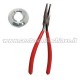 pinza per rimozione calotte serrature