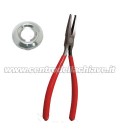 pinza per rimozione calotte serrature