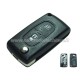guscio 2 tasti chiave flip Citroen/Peugeot - senza lama chiave - batteria sul guscio