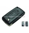 guscio 3 tasti chiave flip Citroen/Peugeot - senza lama chiave - batteria sul guscio