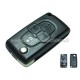 guscio 4 tasti chiave flip Citroen/Peugeot - senza lama chiave - batteria sul guscio