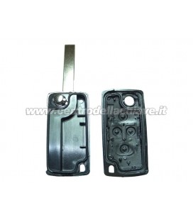 guscio 4 tasti chiave flip Citroen/Peugeot