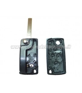 guscio 4 tasti chiavel peugeot/citroen VA2 - batteria sul guscio