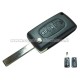Guscio 3 tasti chiave flip Citroen/Peugeot (con sede per logo )