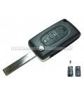 Guscio 3 tasti chiave flip Citroen/Peugeot (con sede per logo )