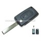 guscio 2 tasti chiave flip Citroen/Peugeot - HU83 - batteria sulla scheda elettronica