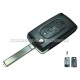 guscio 3 tasti chiave flip Citroen/Peugeot - VA2 - batteria sulla scheda elettronica