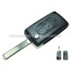 guscio 3 tasti chiave flip Citroen/Peugeot - VA2 - batteria sul guscio