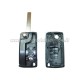 guscio 3 tasti chiave flip Citroen/Peugeot - VA2 - batteria sul guscio