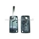 guscio 3 tasti chiave flip Citroen/Peugeot - VA2 - batteria sulla scheda elettronica