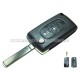 guscio 3 tasti chiave flip Citroen/Peugeot - VA2 - batteria sul guscio