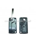 guscio 3 tasti chiave flip Citroen/Peugeot - VA2 - batteria sulla scheda elettronica