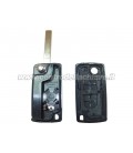guscio 2 tasti chiave flip Citroen/Peugeot - VA2 - batteria sul guscio