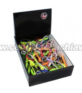 Confezionep 100 pz portachiavi colorati 