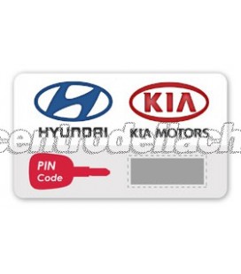 CODICE PIN KIA/HYUNDAI