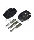 guscio telecomando 2 tasti per Renault/Dacia (lama a scelta)