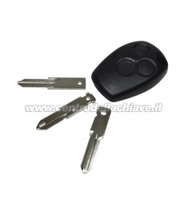 guscio telecomando 3 tasti per Renault/Dacia (lama a scelta)