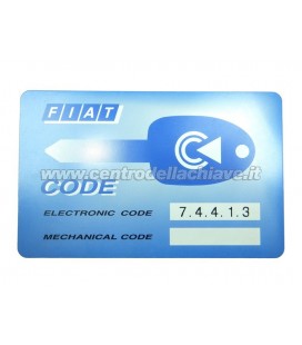 CODICE PIN FIAT